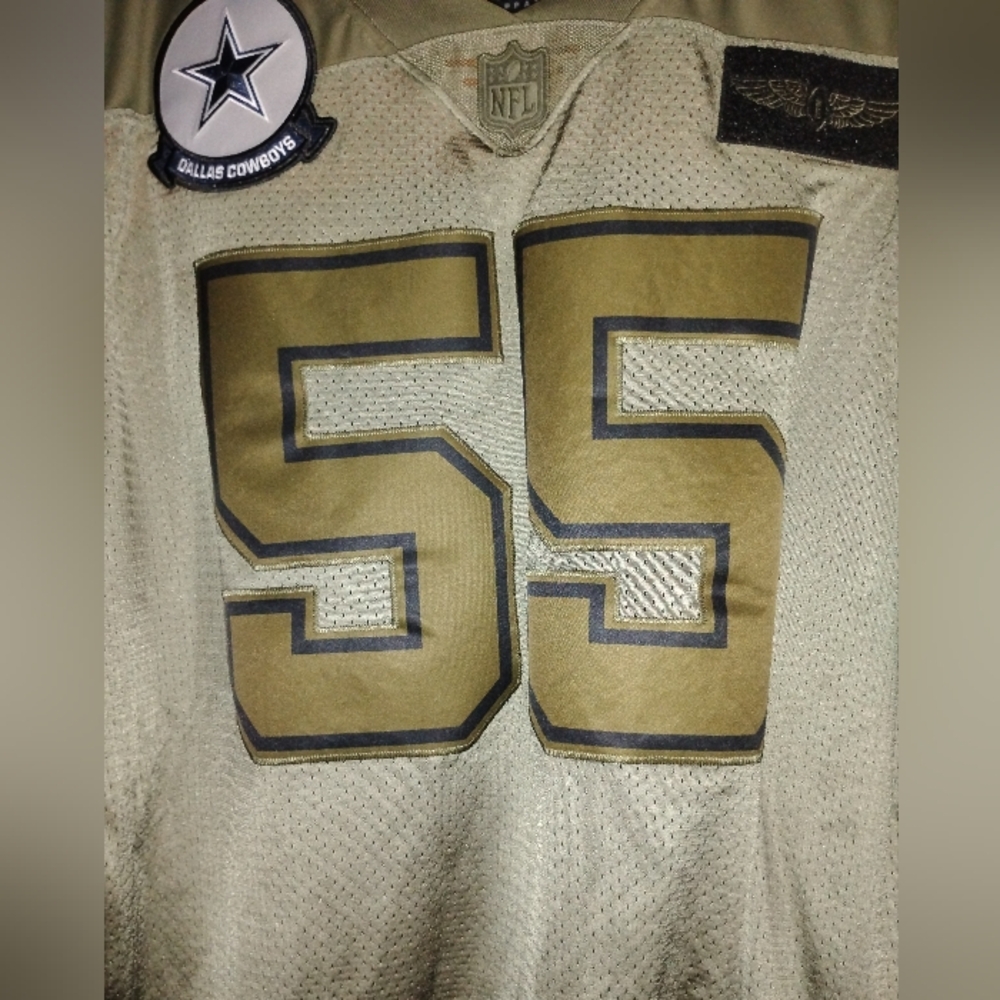 Nike Jersey Mens XXL Olive Green Salute To Service Dallas #55 - Picture 3 of 16